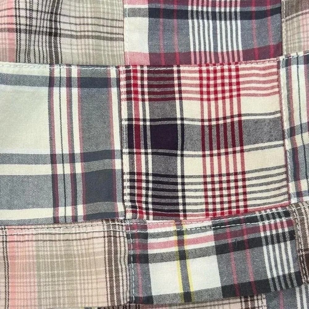 Jos. A. Bank Men’s Vintage 90s Patchwork Plaid Shorts – Size 38
